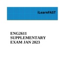 ENG2611 SUPPLEMENTARY EXAM JAN 2023