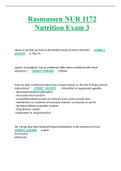 Rasmussen NUR 1172 Nutrition Exam 3