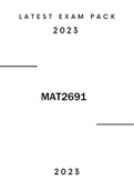 MAT2691 Latest exam pack 