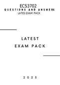 ECS3701 AND ECS3702 LATEST EXAM PACKS 