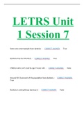 LETRS Unit 1 Session 7 2023