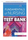 Fundamentals of Nursing 10th Edition Potter Perry Test Bank