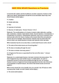 NUR 1024: NCLEX Questions on Fractures