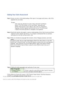 Staking Your Claim Assessment  _ Keystone Heights Junior/senior High ENGLISH 2