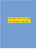 NR 508 TEST BANK PHARMACOLOGY