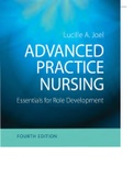 ADVANCED PRACTICE NURSING Essentials for Role Development FOUR TH EDITION