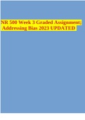 NR 500 Week 1 UPTO 8 AND FINAL EXAM 2023 UPDATED QUESTIONS AND ANSWERS