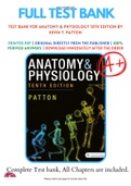 Anatomy and Physiology 10th Edition Patton Test Bank