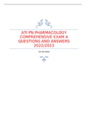 ATI PN PHARMACOLOGY COMPREHENSIVE EXAM A 2022/2023