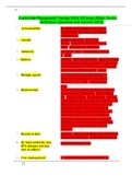 Leadership/Management Nursing HESI 135 items (Hints, Terms, Definitions, Questions and Answers 2023).