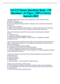 IACCP Master Questions Bank | 170 Questions | 41 Pages | 100% Correct Answers 2023