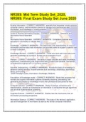 NR599: Mid Term Study Set_2020, NR599: Final Exam Study Set_June 2020