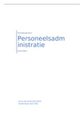 Samenvatting  Personeelsadministratie