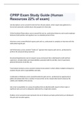 CPRP Exam Study Guide (Human Resources 22% of exam)2023