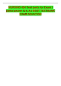 NURSING 406 Test bank for Exam I patho:pharm Q & As BEST TESTBANK EXAM SOLUTION