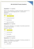 NSG 6440 Week 9 Practice questions with answers graded A+