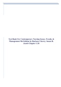 Test Bank For Contemporary Nursing Issues, Trends, & Management 9th Edition by Barbara Cherry, Susan R. Jacob Chapter 1-28