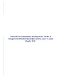 Test Bank For Contemporary Nursing Issues, Trends, & Management 8th Edition by Barbara Cherry, Susan R. Jacob Chapter 1-28