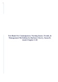 Test Bank For Contemporary Nursing Issues, Trends, & Management 9th Edition by Barbara Cherry, Susan R. Jacob Chapter 1-28