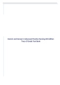 TEST BANK FOR Hamric and Hanson's Advanced Practice Nursing 6th Edition by Mary Fran Tracy, Eileen T. O'Grady |Complete Guide A+