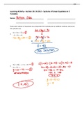 LA 10.1 - 10.2 Systems of Linear Equations in 2 Variables