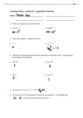 LA 9.3 Logarithmic Functions