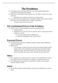 Ch. 12 The Presidency (POLS-1110)