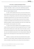 NR 532 Week 1 Discussion: Leadership and Management Theories (GRADED A) Course NR 532 Institution Chamberlain College Of Nursing Many leaders hesitate to show vulnerability to their team. Discuss at least one way that you could show vulnerability as a lea