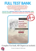 Test Bank For Physical Examination and Health Assessment, Canadian Edition 2nd Edition By Carolyn Jarvis, Annette Browne, June MacDonald-Jenkins, Marian Luctkar-Flude 9781926648729 Chapter 1-31 Complete Guide .