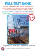 How Children Develop 5th Edition Siegler Test Bank