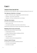 11th Grade US History World War 2 Notes