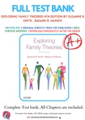 Test Bank for Exploring Family Theories 4th Edition by Suzanne R. Smith , Raeann R. Hamon Chapter 1-10 Complete Guide