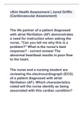 vSim Health Assessment | Jared Griffin (Cardiovascular Assessment) with 100% correct answers