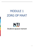 Module 1 - Zorg op maat oefenvragen + examenvragen