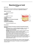 Samenvatting Samengevat vmbo-kgt Biologie Hoofdstuk 4 bescherming en huid