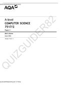 A-level COMPUTER SCIENCE 7517/2 Paper 2[DOWNLOAD TO PASS]