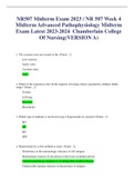 NR507 Midterm Exam 2023 / NR 507 Week 4 Midterm Advanced Pathophysiology Midterm Exam Latest 2023-2024  Chamberlain College Of Nursing(VERSION A)