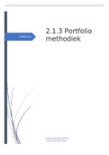 2.1.3 Portfolio Methodiek Social Work (cijfer: 6,2)