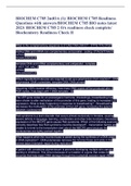 BIOCHEM C785 2ndOA (1)/ BIOCHEM C785 Readiness Questions with answers/BIOCHEM C785 BIO notes latest 2023/ BIOCHEM C785 2 OA readiness check complete/ Biochemistry Readiness Check II