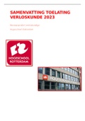 samenvatting BEROEPSPROFIEL VERLOSKUNDIGE toelatingstoets 2023 Hogeschool Rotterdam 