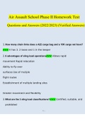 Air Assault School Phase II Homework Test Questions and Answers (2022/2023) (Verified Answers)