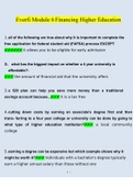 EVERFI Module 6 Financing Higher Education 2023 Questions and Answers  (Verified Answers)