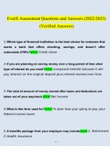 EVERFI Assessment 2023 Questions and Answers  (Verified Answers)