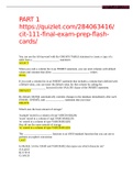 CIT 111 Final Exam Prep Flash Cards Course CIT 111 Institution Liberty University You can use the AS keyword with the CREATE TABLE statement to create a copy of a table from a ____________________ statement. SELECT When you code a column list in an INSERT