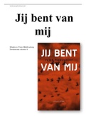 Jij bent van mij - boekverslag