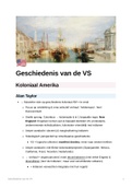 Geschiedenis van de Verenigde Staten - Samenvatting VOLLEDIG