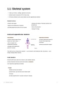 IB Sports Exercise Health Science Summary. Unit 1.1: the skeletal system 