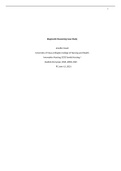 Nursing 5333 Family Nursing I Diagnostic Reasoning Case Study University of Texas Arlington College of Nursing and Health Innovation  Kashiris Perryman, DNP, APRN, FNP-PC 