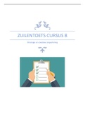 Huidtherapie zuilentoets oncologie en complexe zorgverlening cursus 8 leerjaar 2