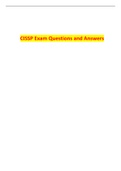 CISSP Exam Questions and Answers 2022/2023